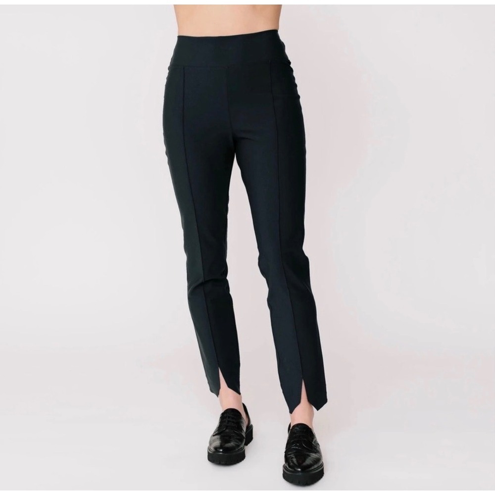 Epoque Evolution Jet Set Trouser Black Ankle Pants Sz 8 Made in Portugal